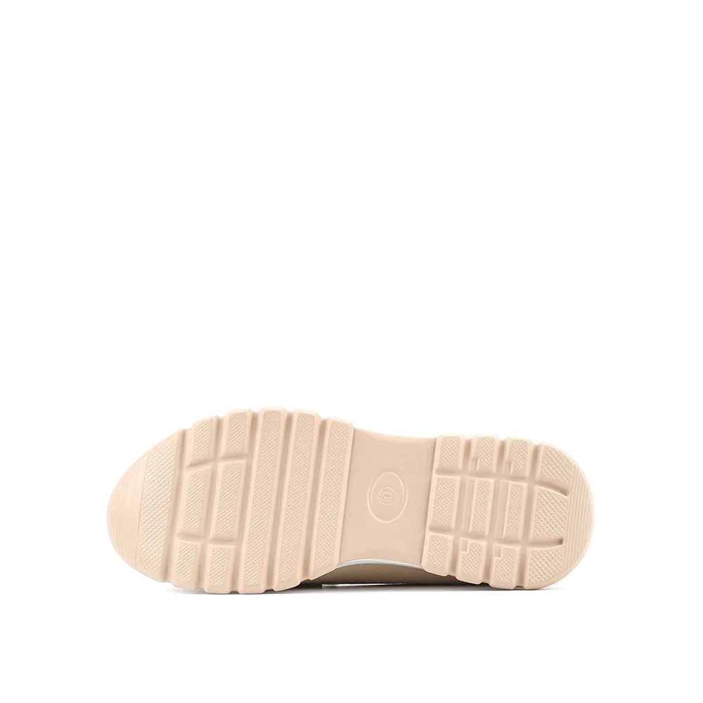 camel active Women Vera Classic Platform Loafer Sneakers -752411-SN01SV-52-BEIGE