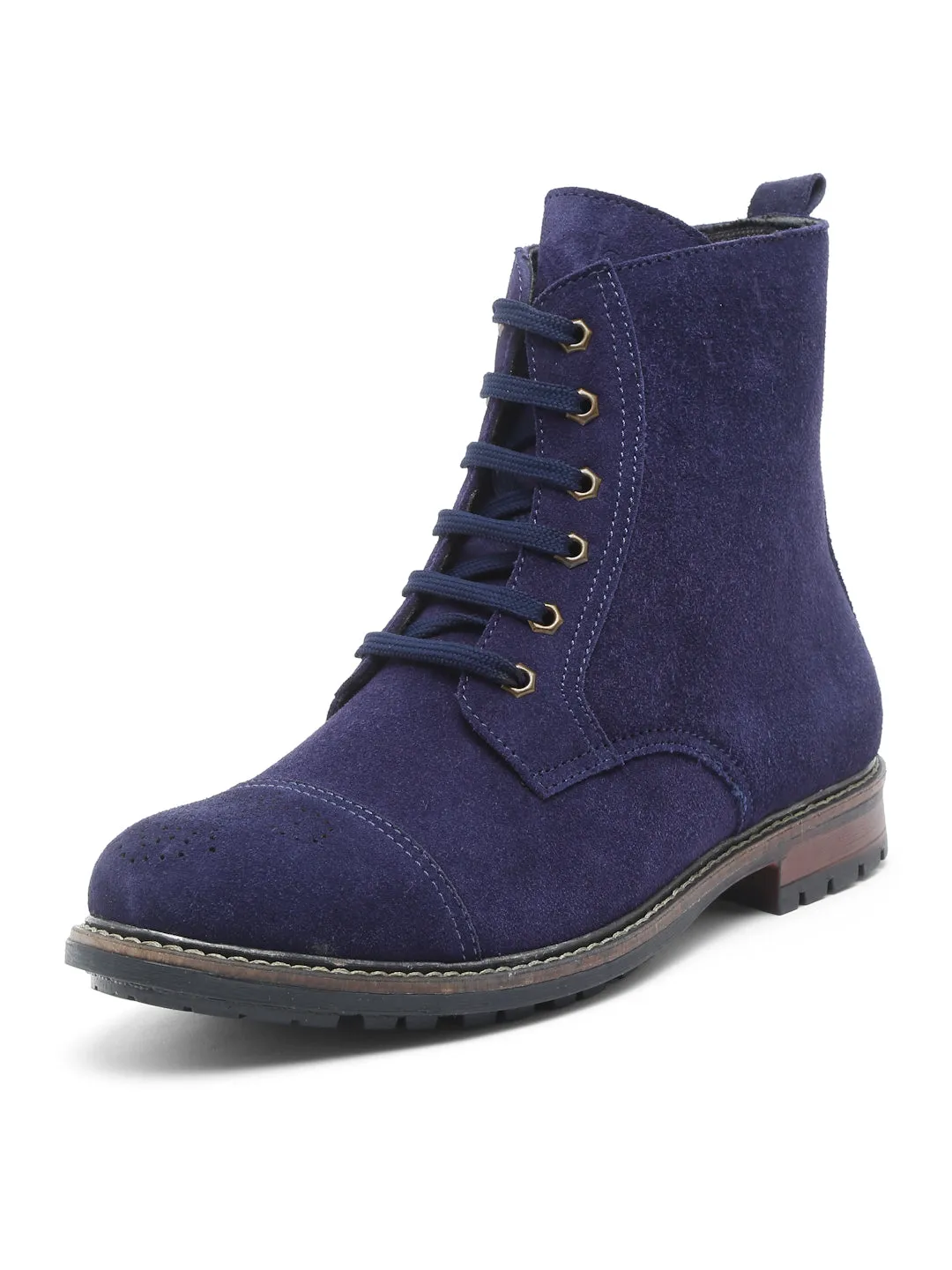 Handcrafted Italian Leather High Ankle Biking Boots
