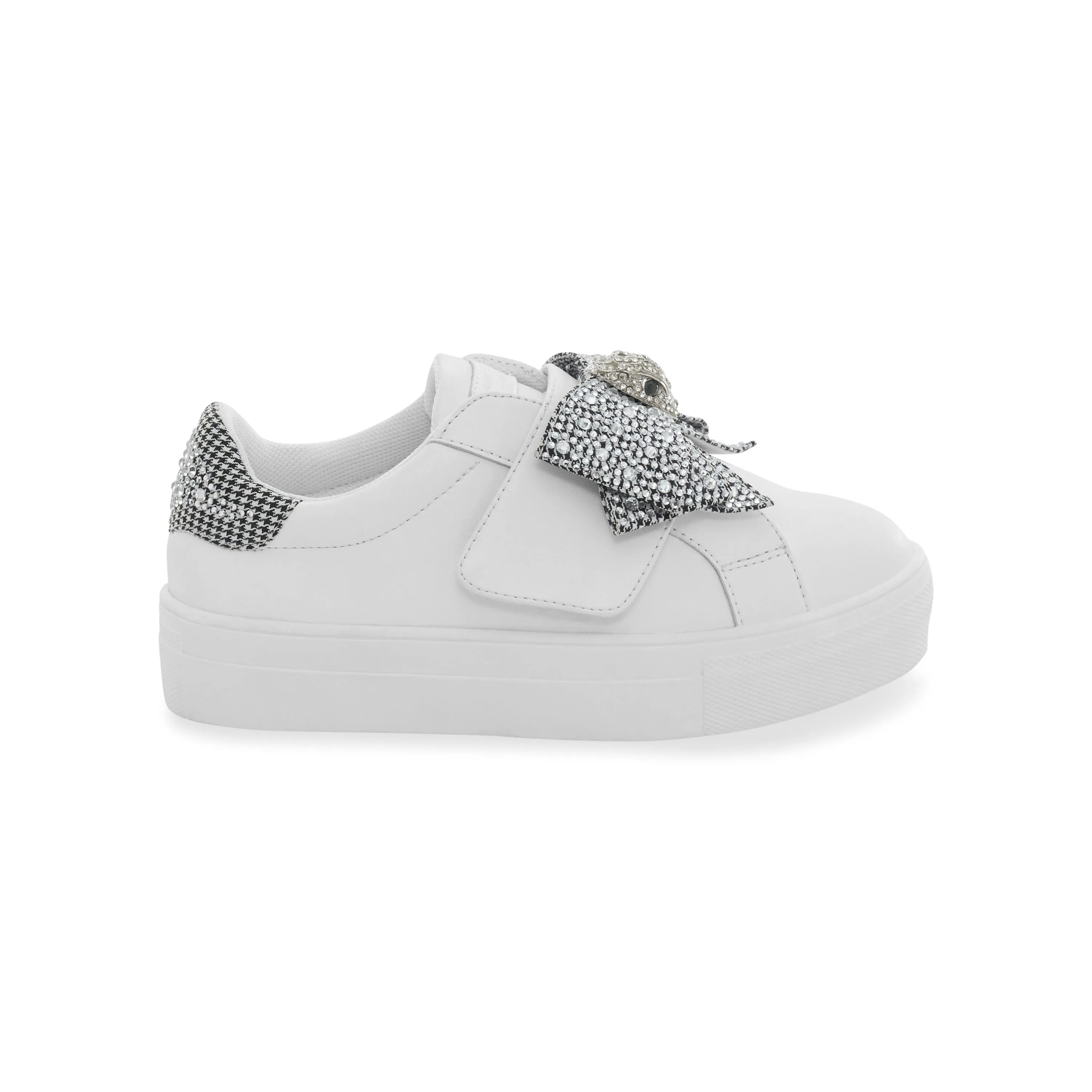 Mini Laney Bow Sneaker - Big Kid White